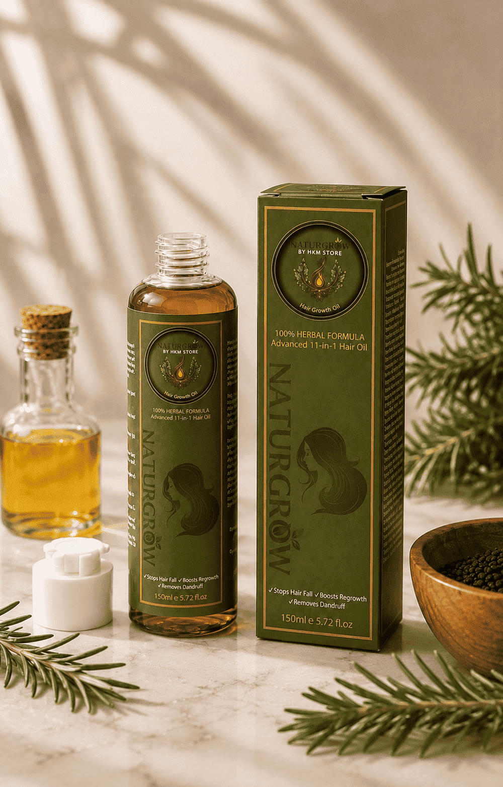 Naturgrow Hair Growth Oil bottle and box