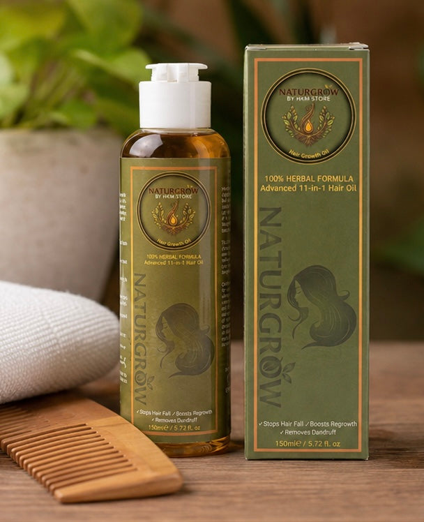 Naturgrow Hair Growth Oil - 11 Powerful Ingredients (150ml)